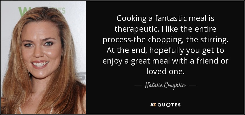 Cooking is therapeutic - Leisure time