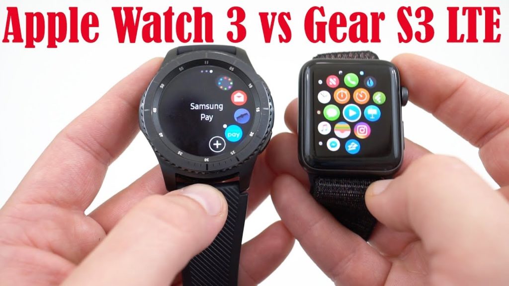 Apple Watch Series 3 vs Samsung Gear S3 frontier