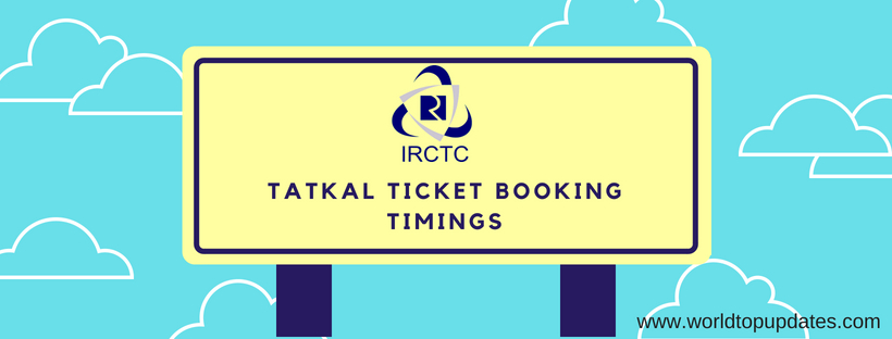 tatkal ticket booking timings IRCTC